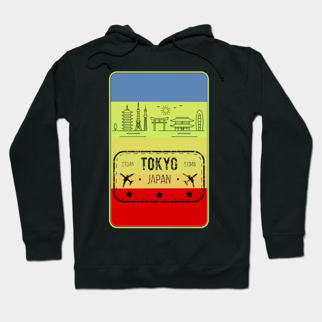 Tokyo Vacay Hoodie by Donald Agunikyle Merch